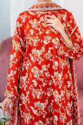 NUSL3332 Printed Lawn Suit - Unstitched 3Pc